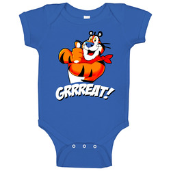 Tony The Tiger Cereal Mascot Retro Baby One Piece Tony The Tiger Cereal Mascot Retro Baby One Piece