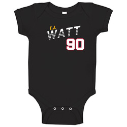 T J Watt 90 Favorite Player Fan Baby One Piece T J Watt 90 Favorite Player Fan Baby One Piece