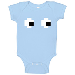 Pacman Blue Ghost Halloween Costume Baby One Piece Pacman Blue Ghost Halloween Costume Baby One Piece