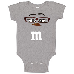 Brown Chocolate M&m Big Face Funny Halloween Costume Baby One Piece Brown Chocolate M&m Big Face Funny Halloween Costume Baby One Piece