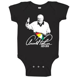 Arnold Palmer Golfer Golfing Legend Fan Memorial Baby One Piece Arnold Palmer Golfer Golfing Legend Fan Memorial Baby One Piece