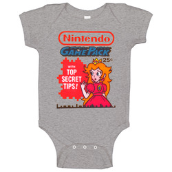 Princess Peach Game Pack Vintage Baby One Piece Princess Peach Game Pack Vintage Baby One Piece