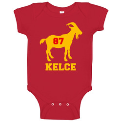 Travis Kelce Jersey Number 87 Goat Greatest Of All Time Kc Kansas City Football Player Fan Baby One Piece Travis Kelce Jersey Number 87 Goat Greatest Of All Time Kc Kansas City Football Player Fan Baby One Piece