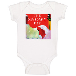 The Snowy Day Classic Children's Storybook Cover Baby One Piece The Snowy Day Classic Children's Storybook Cover Baby One Piece