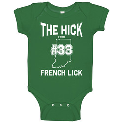 The Hick From French Lick Larry Bird Basketball Baby One Piece The Hick From French Lick Larry Bird Basketball Baby One Piece