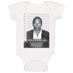 O.j. Simpson Famous Sports Star Mugshot Police Department Baby One Piece O.j. Simpson Famous Sports Star Mugshot Police Department Baby One Piece