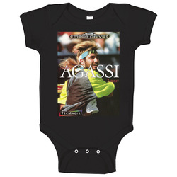 Andre Agassi Tennis Sega Genesis Retro Video Game Cover Fan Baby One Piece Andre Agassi Tennis Sega Genesis Retro Video Game Cover Fan Baby One Piece