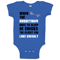 Luke Kuechly Charlotte North Carolina Boogeyman Baby One Piece Luke Kuechly Charlotte North Carolina Boogeyman Baby One Piece