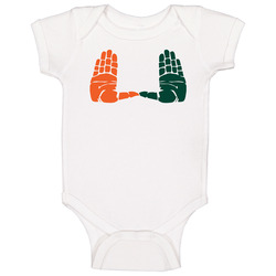 Miami U Hands Baby One Piece Miami U Hands Baby One Piece