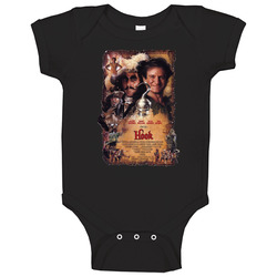Hook Peter Pan 90s Retro Movie Fan Fan Baby One Piece Hook Peter Pan 90s Retro Movie Fan Fan Baby One Piece