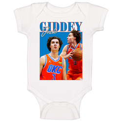 Josh Giddey 90s Style Baby One Piece Josh Giddey 90s Style Baby One Piece