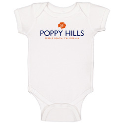 Poppy Hills Pebble Beach California Logo Golfing Fan Father's Day Baby One Piece Poppy Hills Pebble Beach California Logo Golfing Fan Father's Day Baby One Piece