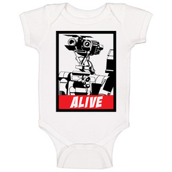 Short Circuit Jonhy 5 Alive 80's Movie Fan Vintage Baby One Piece Short Circuit Jonhy 5 Alive 80's Movie Fan Vintage Baby One Piece