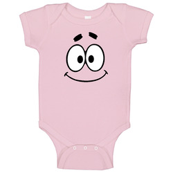 Patrick Star Smiling Face Halloween Spongebob Costume Baby One Piece Patrick Star Smiling Face Halloween Spongebob Costume Baby One Piece