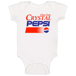 Clear Cola Crystal Pepsi Soda Pop 90s Drink Baby One Piece Clear Cola Crystal Pepsi Soda Pop 90s Drink Baby One Piece
