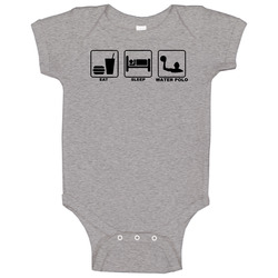 Eat Sleep Water Polo Baby One Piece Eat Sleep Water Polo Baby One Piece