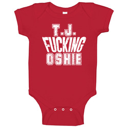 T.j. Oshie Fcking Washington Hockey Sports Athlete Fan Baby One Piece T.j. Oshie Fcking Washington Hockey Sports Athlete Fan Baby One Piece