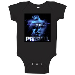 Pitbull Rap Hip Hop Music Album Cover Baby One Piece Pitbull Rap Hip Hop Music Album Cover Baby One Piece