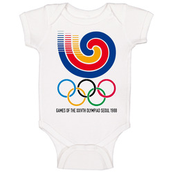 Seoul 1988 Summer Olympics Baby One Piece Seoul 1988 Summer Olympics Baby One Piece