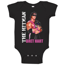 Bret The Hitman Hart Wrestling Baby One Piece Bret The Hitman Hart Wrestling Baby One Piece
