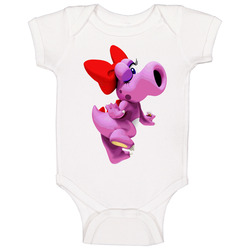 Super Mario Pink Birdo Baby One Piece Super Mario Pink Birdo Baby One Piece