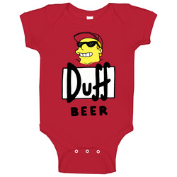 Duff Beer Cartoon Funny Baby One Piece Duff Beer Cartoon Funny Baby One Piece