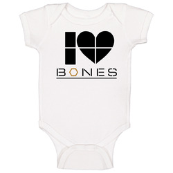 I Love Heart Bones Tv Show Baby One Piece I Love Heart Bones Tv Show Baby One Piece