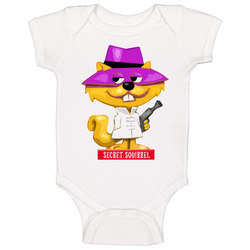 Secret Squirrel Detective Baby One Piece Secret Squirrel Detective Baby One Piece