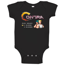 Contra Nes Video Game Baby One Piece Contra Nes Video Game Baby One Piece
