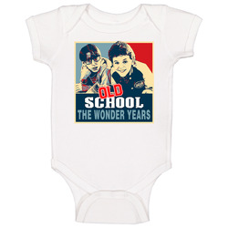 Old School Vintage Hope The Wonder Years Baby One Piece Old School Vintage Hope The Wonder Years Baby One Piece