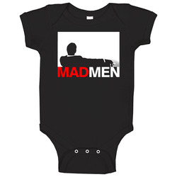 Mad Men Jon Hamm Tv Show Black Baby One Piece Mad Men Jon Hamm Tv Show Black Baby One Piece