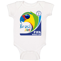 Brazil 2014 World Cup Soccer Baby One Piece Brazil 2014 World Cup Soccer Baby One Piece