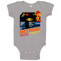 Metroid Nes Retro Baby One Piece Metroid Nes Retro Baby One Piece