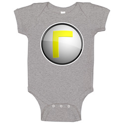 Super Mario Bros Waluigi Logo Baby One Piece Super Mario Bros Waluigi Logo Baby One Piece