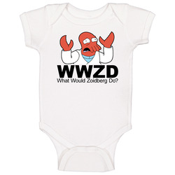 Futurama Wwjd Zoidberg Cartoon Tv Baby One Piece Futurama Wwjd Zoidberg Cartoon Tv Baby One Piece