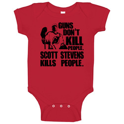 Scott Stevens New Jersey Hockey Tough Guy Baby One Piece Scott Stevens New Jersey Hockey Tough Guy Baby One Piece