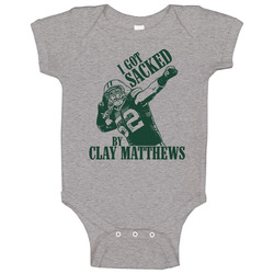 I Got Sacked Clay Matthews Football Baby One Piece I Got Sacked Clay Matthews Football Baby One Piece