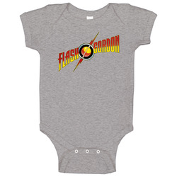Flash Gordon Comic Classic Logo Baby One Piece Flash Gordon Comic Classic Logo Baby One Piece