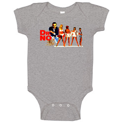 Dr No James Bond Retro Sean Connery Baby One Piece Dr No James Bond Retro Sean Connery Baby One Piece