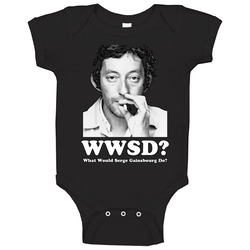 Serge Gainsbourg Serg Wwjd Baby One Piece Serge Gainsbourg Serg Wwjd Baby One Piece