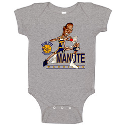 Manute Bol Retro Basketball Caricature Baby One Piece Manute Bol Retro Basketball Caricature Baby One Piece