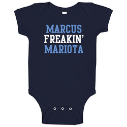 Marcus Freakin' Mariota Tennessee Football Player Cool Fan Baby One Piece Marcus Freakin' Mariota Tennessee Football Player Cool Fan Baby One Piece