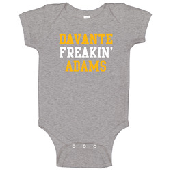 Davante Freakin' Adams Green Bay Football Player Cool Fan Baby One Piece Davante Freakin' Adams Green Bay Football Player Cool Fan Baby One Piece