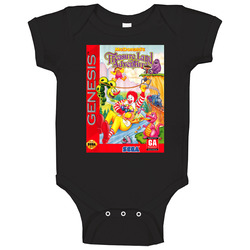 Mcdonald's Treasure Land Adventure Sega Genesis Cover Fan Baby One Piece Mcdonald's Treasure Land Adventure Sega Genesis Cover Fan Baby One Piece