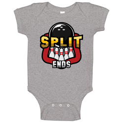 Split Ends Bowling Team Baby One Piece Split Ends Bowling Team Baby One Piece
