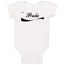 Prada Enjoy Cola Parody Name Baby One Piece Prada Enjoy Cola Parody Name Baby One Piece