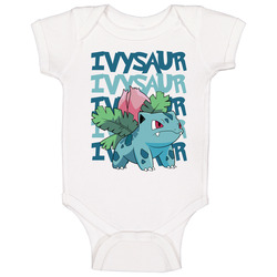 Ivysaur Pokemon Love Heart Video Game Cartoon Fan Baby One Piece Ivysaur Pokemon Love Heart Video Game Cartoon Fan Baby One Piece