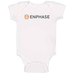 Enphase Energy Inc Nasdaq Company Logo Employee Fan Baby One Piece Enphase Energy Inc Nasdaq Company Logo Employee Fan Baby One Piece