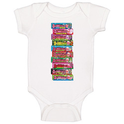Bubblicious Bubble Gum Wrappers Retro Candy Baby One Piece Bubblicious Bubble Gum Wrappers Retro Candy Baby One Piece