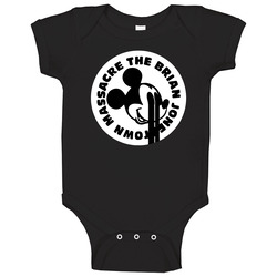 Massacre The Brain Mickey Mouse Baby One Piece Massacre The Brain Mickey Mouse Baby One Piece